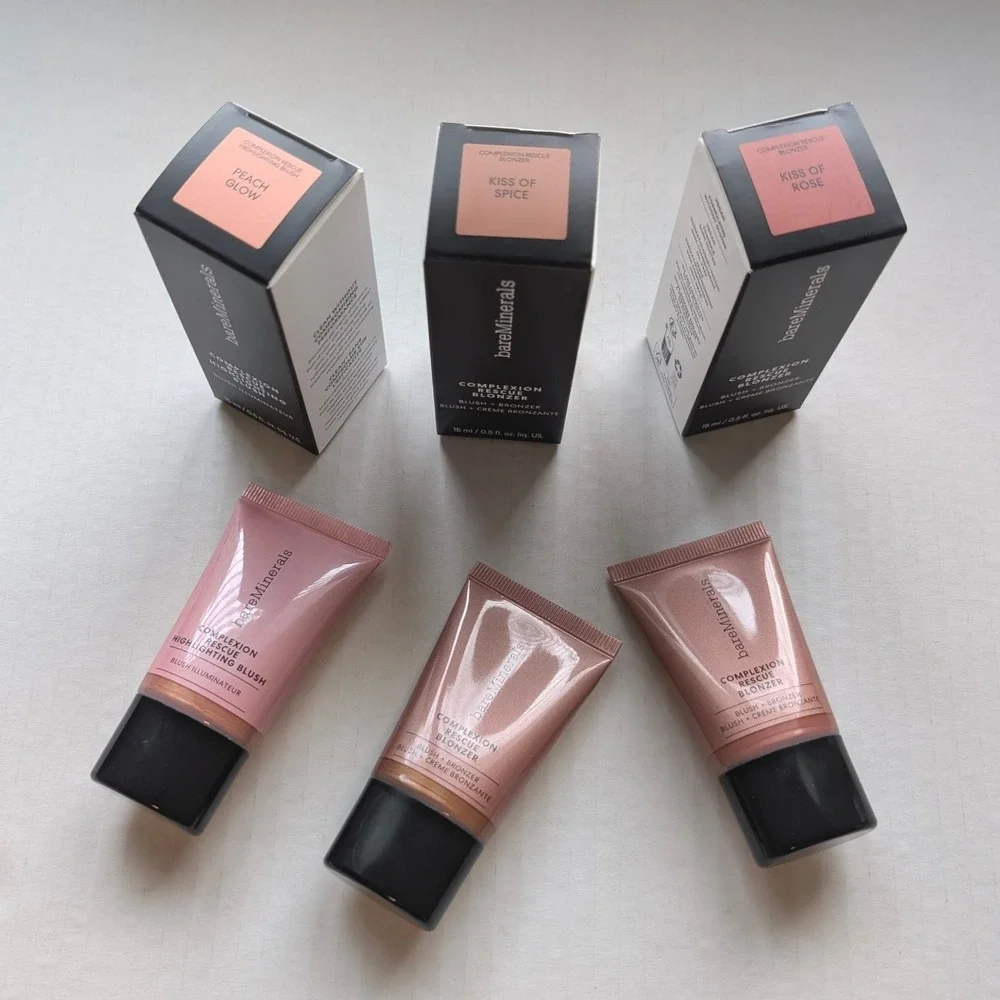 bareMinerals Blonzer Kiss‎ of Spice Kiss of Rose Highlighting Blush Peach Glow